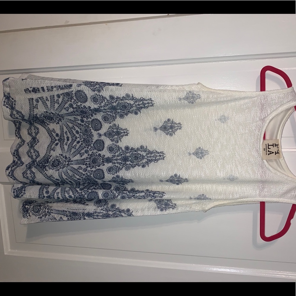 Blue and White Dress